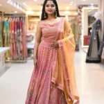 exquisite pink chinnon silk lehanga 2 67a9e8cf5ae2d