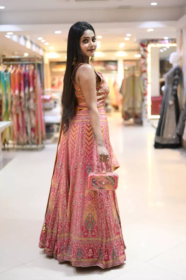 exquisite pink chinnon silk lehanga 4 67a9e8d2b9428